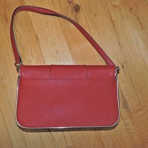 Calvin Klein Red Clutch Purse with strap